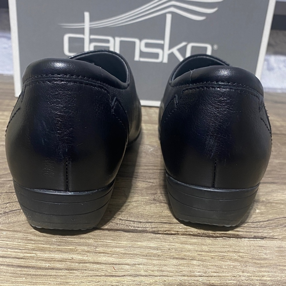 Dansko Black Leather Loafers - Picture 2 of 9